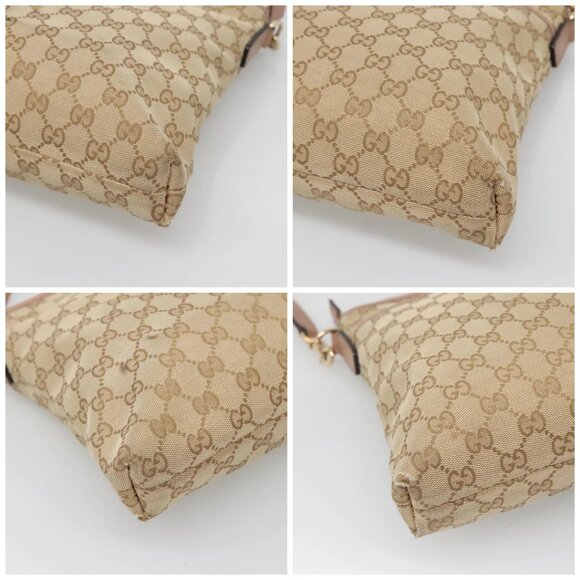 GUCCI GG Canvas Shoulder Bag Beige Gold 388924 Auth 141915 - Picture 14 of 16